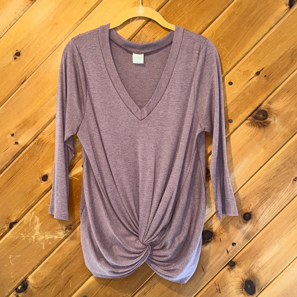 Kaileigh stitch fix perla knot front purple top